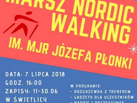 Plakat Marsz Nordic Walkin Zbytków